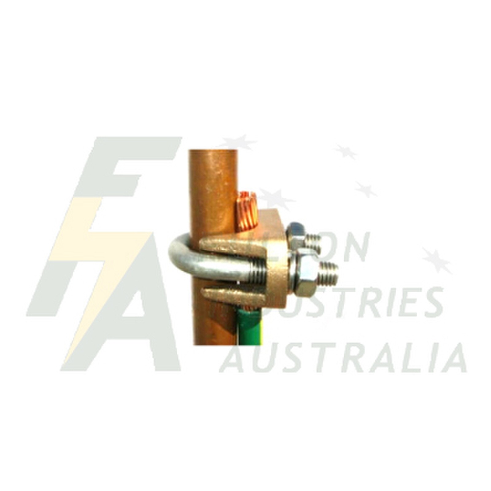 Earth rod clamp - Earth stake clamp for 16-120 cable and 19mm earth rod